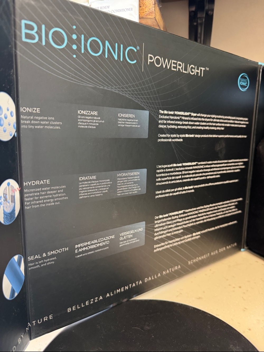 Bio Ionic PowerLight 1875W Speed Pro Hair Dryer Professional - Picture 4 of 4